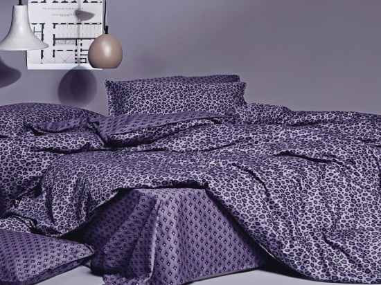 Σεντόνια Dakar 42 (Σετ 4τμχ) Purple Kentia Υπέρδιπλο 240x270cm 100% Βαμβακοσατέν