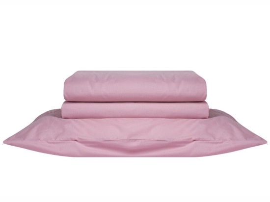 Σεντόνι Essential 14 Με Λάστιχο Pink Kentia Διπλό 140x235cm 100% Πενιέ Βαμβάκι