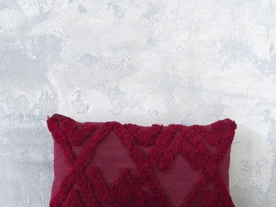 Μαξιλάρι Διακοσμητικό (Με Γέμιση) Amadeo Red Nima 30X60 100% Βαμβάκι