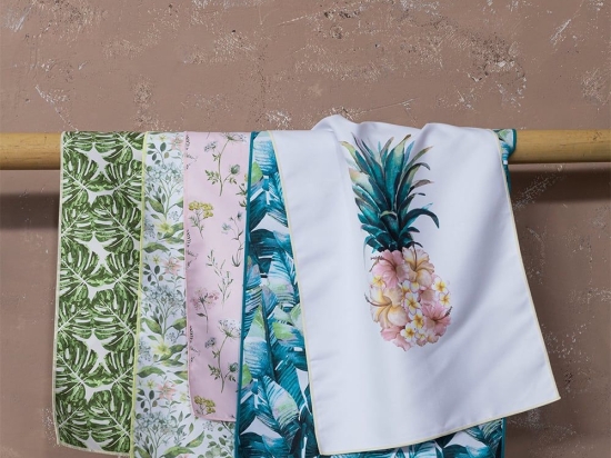 Πετσέτες Κουζίνας Seeta Σετ 10τμχ Multi Nima 40x60cm Microfiber