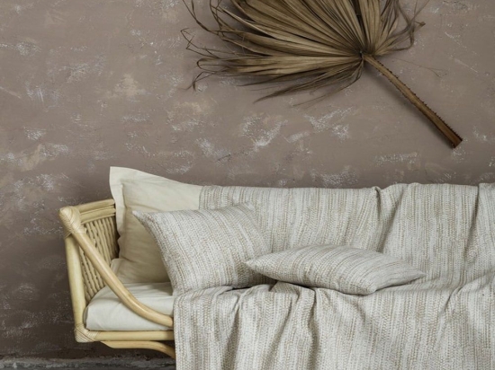 Ριχτάρι Sombre Beige Nima Διθέσιο 180x240cm Βαμβάκι-Πολυέστερ