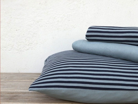 Σεντόνια Με Λάστιχο Suave Σετ 4τμχ Dark Blue Nima Υπέρδιπλo 100% Βαμβάκι