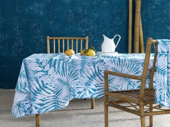 Τραπεζομάντηλο Feral Blue Nima 150X150 100% Βαμβάκι