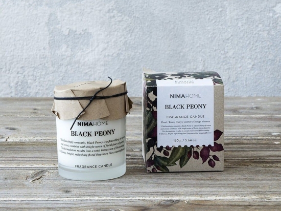 Αρωματικό Κερί 160gr - Black Peony Nima Παραφίνη