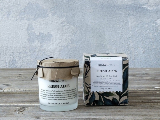 Αρωματικό Κερί 160gr - Fresh Aloe Nima Παραφίνη