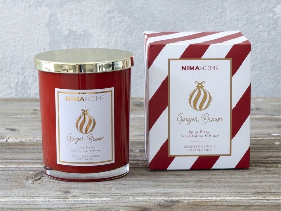 Αρωματικό Κερί 350gr - Ginger Brown Nima Παραφίνη