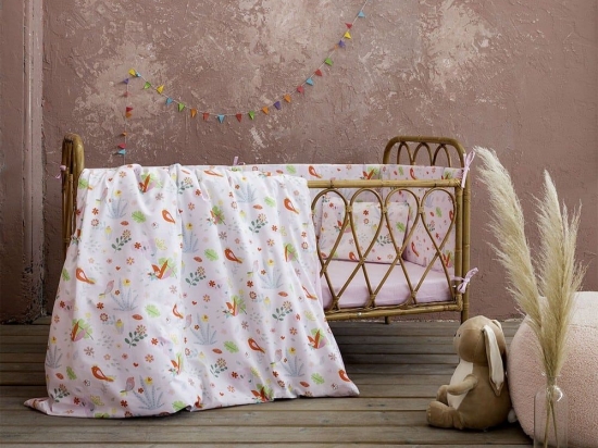 Κουβερλί Βρεφικό Sweetland Multi Nima 100x140cm 100% Βαμβάκι