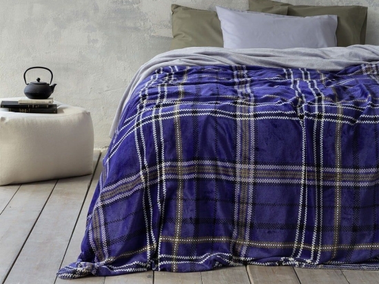 Κουβέρτα Kester Blue Nima Μονό 150x220cm Πολυέστερ