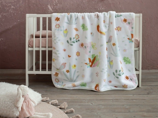 Κουβέρτα Βρεφική Βελουτέ Sweetland Multi Nima Αγκαλιάς 80x110cm Πολυέστερ