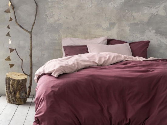 Πάπλωμα Abalone Nude-Bordo Nima Υπέρδιπλo 220x240cm Microfiber