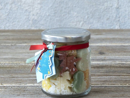 Σαπουνάκια Xειροποίητα Σε Βάζο Let It Snow 90g Multi Nima