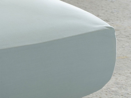 Σεντόνι Unicolors Με Λάστιχο Shadow Blue Nima Μονό 100x232cm 100% Βαμβάκι
