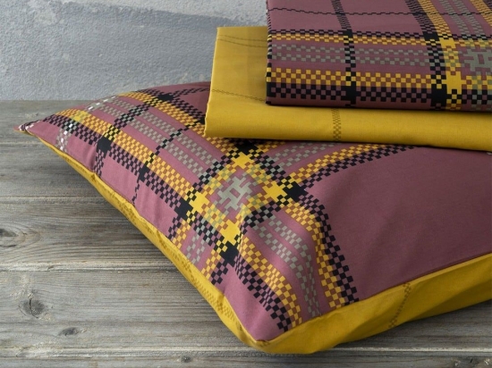 Μαξιλαροθήκες Kester (Σετ 2τμχ) Wine Red Nima 52X72 100% Βαμβακερό Περκάλι