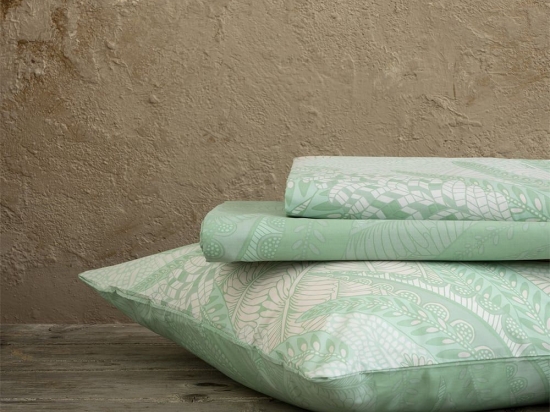 Μαξιλαροθήκες Aissa (Σετ 2τμχ) Jungle Green Nima 52X72 Viscose-Βαμβάκι