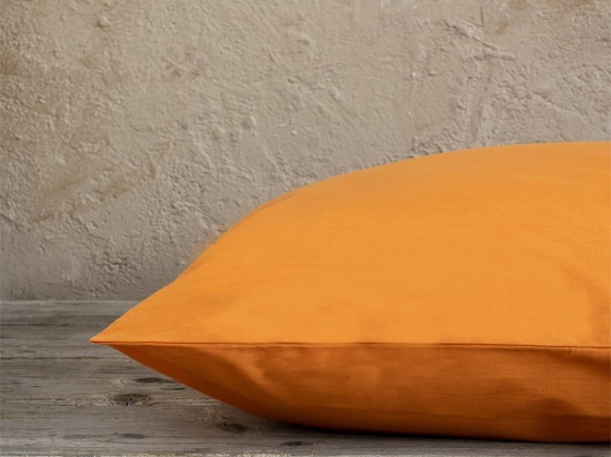Μαξιλαροθήκες Unicolors (Σετ 2τμχ) Deep Orange Nima 52X72 100% Βαμβάκι
