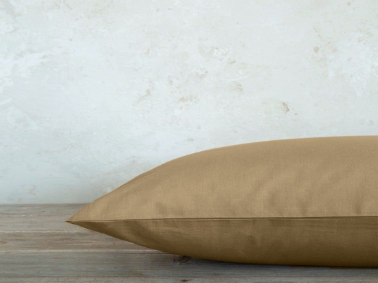 Μαξιλαροθήκες Unicolors (Σετ 2τμχ) Gold Brown Nima 52X72 52x72cm 100% Βαμβάκι