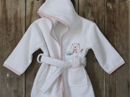 Μπουρνούζι Βρεφικό Hello Baby Pink Nima
