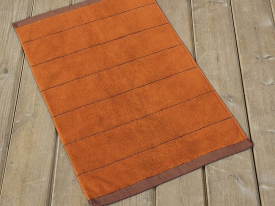 Πατάκι Μπάνιου Agua Deep Orange Nima 50 X 80 100% Βαμβάκι