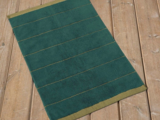 Πατάκι Μπάνιου Agua Jungle Green Nima 50 X 80 100% Βαμβάκι