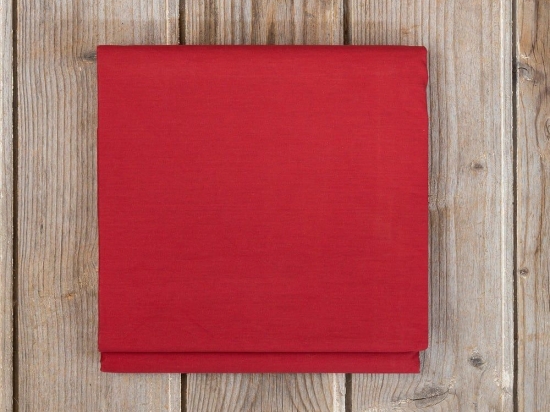 Σεντόνι Unicolors Με Λάστιχο Absolute Red Nima Μονό 100x232cm 100% Βαμβάκι