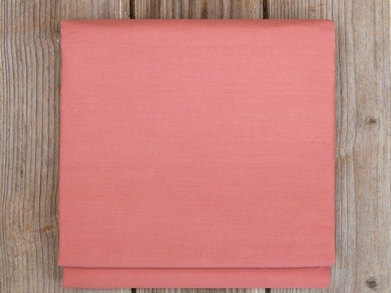 Σεντόνι Unicolors Με Λάστιχο Warm Terracotta Nima Ημίδιπλο 120x232cm 100% Βαμβάκι
