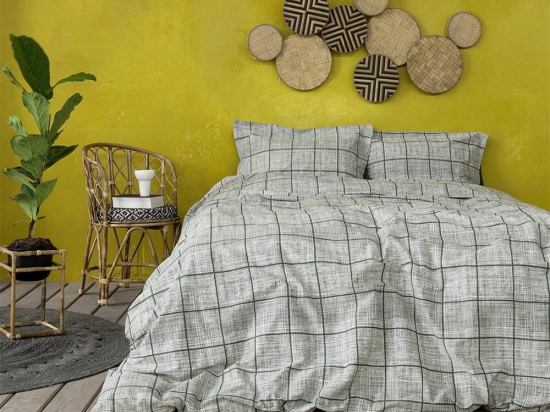 Σεντόνια Bundie Με Λάστιχο (Σετ 4τμχ) Jungle Green Nima King Size 180x232cm 100% Βαμβακοσατέν