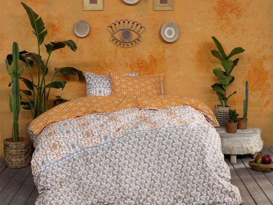 Σεντόνια Imane (Σετ 4τμχ) Beige Nima Υπέρδιπλο 240x260cm 100% Βαμβάκι