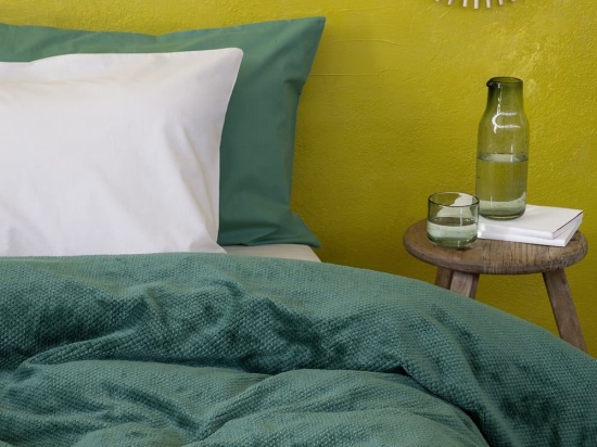 Κουβέρτα Jacquard Mellow Green Nima Μονό 150x220cm Πολυέστερ