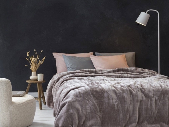 Κουβέρτα Βελουτέ Coperta Cigar Beige Nima King Size 240x260cm Πολυέστερ
