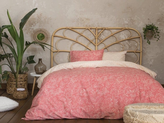 Παπλωματοθήκη Jessa (Σετ 2τμχ) Coral Nima Μονό 160x240cm 100% Βαμβάκι
