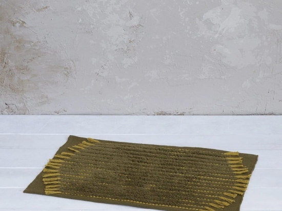 Πατάκι Μπάνιου Grian Gold Nima 50X80cm 100% Βαμβάκι