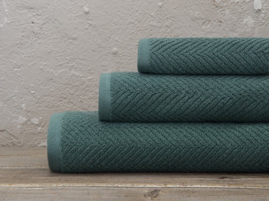 Πετσέτα Bold Dark Green Nima Προσώπου 50x90cm 100% Βαμβάκι