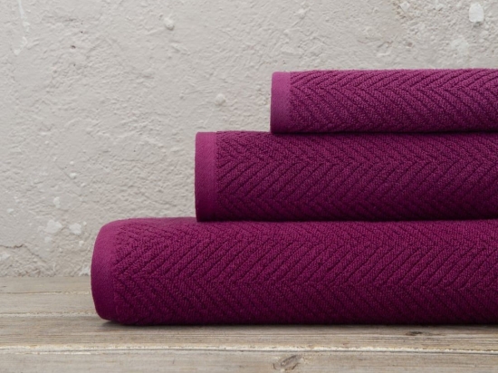 Πετσέτα Bold Dark Magenta Nima Προσώπου 50x90cm 100% Βαμβάκι