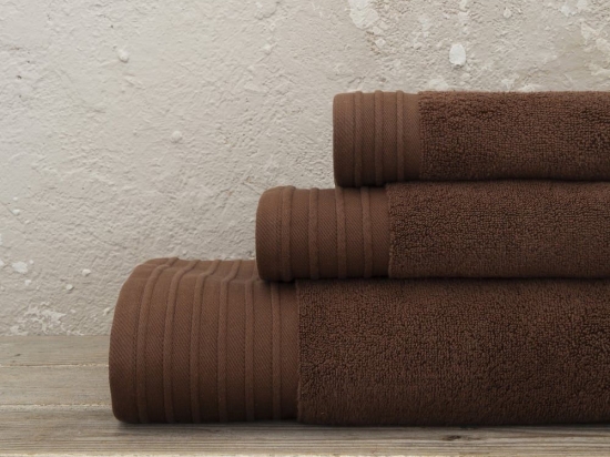 Πετσέτα Feel Fresh Warm Brown Nima Χεριών 40x60cm 100% Βαμβάκι