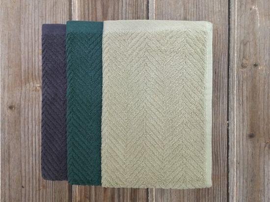 Πετσέτες Bold B (Σετ 3τμχ) Dark Gray - Beige - Dark Green Nima Σετ Πετσέτες 30x50cm 100% Βαμβάκι