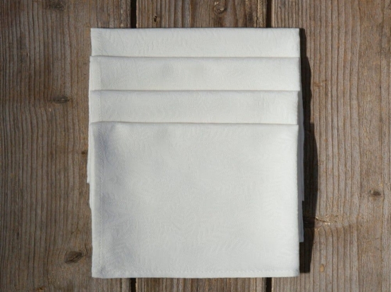 Πετσέτες Φαγητού Woods (Σετ 4τμχ) 42x42 Off White Nima Viscose-Πολυέστερ