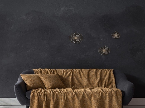 Ριχτάρι Woods Gold Nima Τριθέσιο 180x300cm Chenille-Acrylic