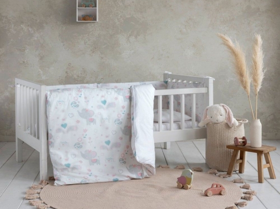 Κουβερλί Βρεφικό Little Love Multi Nima 100x140cm 100% Βαμβάκι