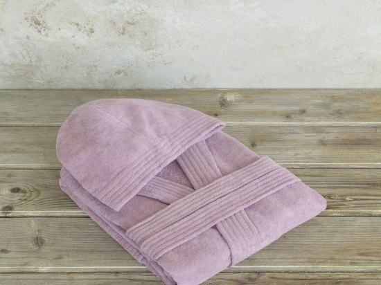 Μπουρνούζι Zen Με Κουκούλα Pale Mauve Nima