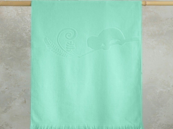 Πετσέτα Θαλάσσης Παιδική Jungle Lilly Jacquard Mint Nima Θαλάσσης 70x140cm 100% Βαμβάκι