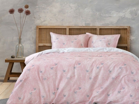 Σεντόνια Prairie (Σετ 4τμχ) Pink Nima Υπέρδιπλο 240x260cm 100% Βαμβάκι