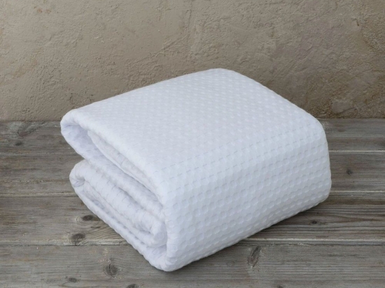 Κουβέρτα Ξενοδοχείου Habit White 100% Βαμβάκι 275 gsm King Size 270x270cm 100% Βαμβάκι