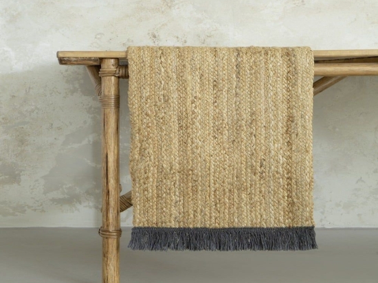 Runner Talia Dark Grey Nima 40x160 40x160cm Βαμβάκι,Jute