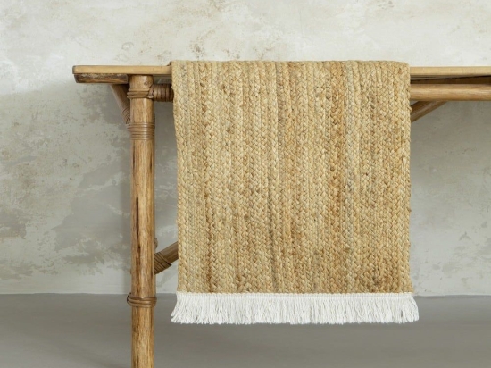 Runner Talia White Nima 40x160 40x160cm Βαμβάκι,Jute