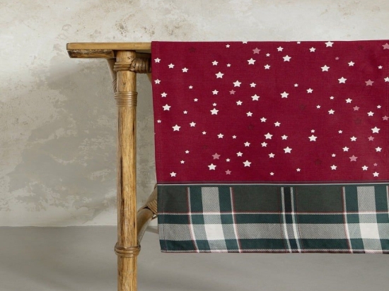 Runner Χριστουγεννιάτικο Christmas Star Red Nima 48Χ150 48x150cm