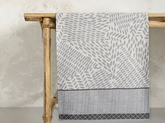 Runner Fresia Greige Nima 48Χ150 48x150cm 100% Βαμβάκι