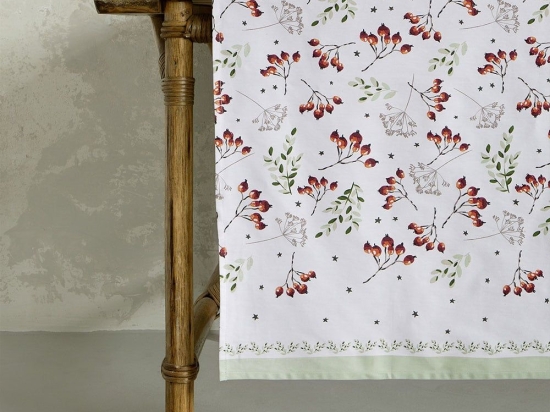 Runner Χριστουγεννιάτικο Mistletoe Red-White Nima 48Χ150 48x150cm