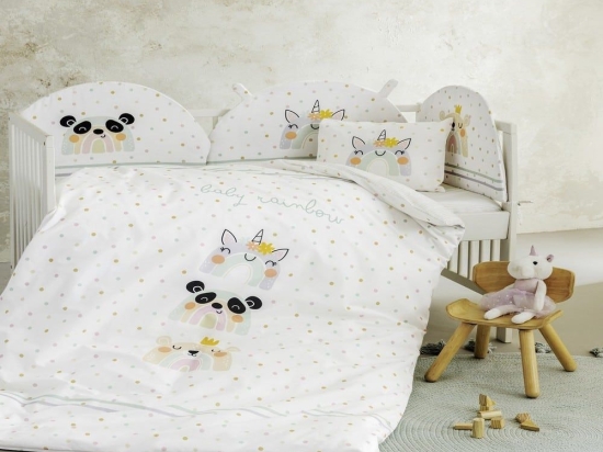 Κουβερλί Βρεφικό Baby Rainbow Multi Nima 100% Βαμβάκι