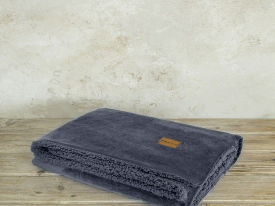 Κουβέρτα Καναπέ Nuan Dark Grey Nima 130X170 130x170cm Πολυέστερ