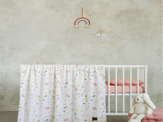 Κουβέρτα Βρεφική Rainbows Multi Nima Κούνιας 110x150cm Πολυέστερ